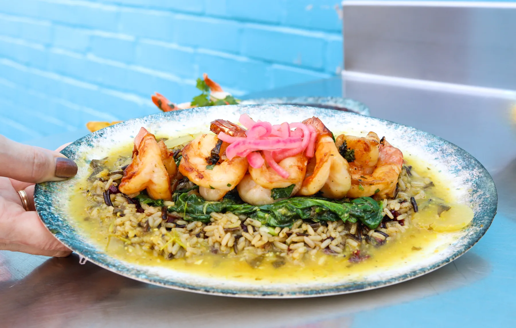 Camarones al Grill served at El Golfo