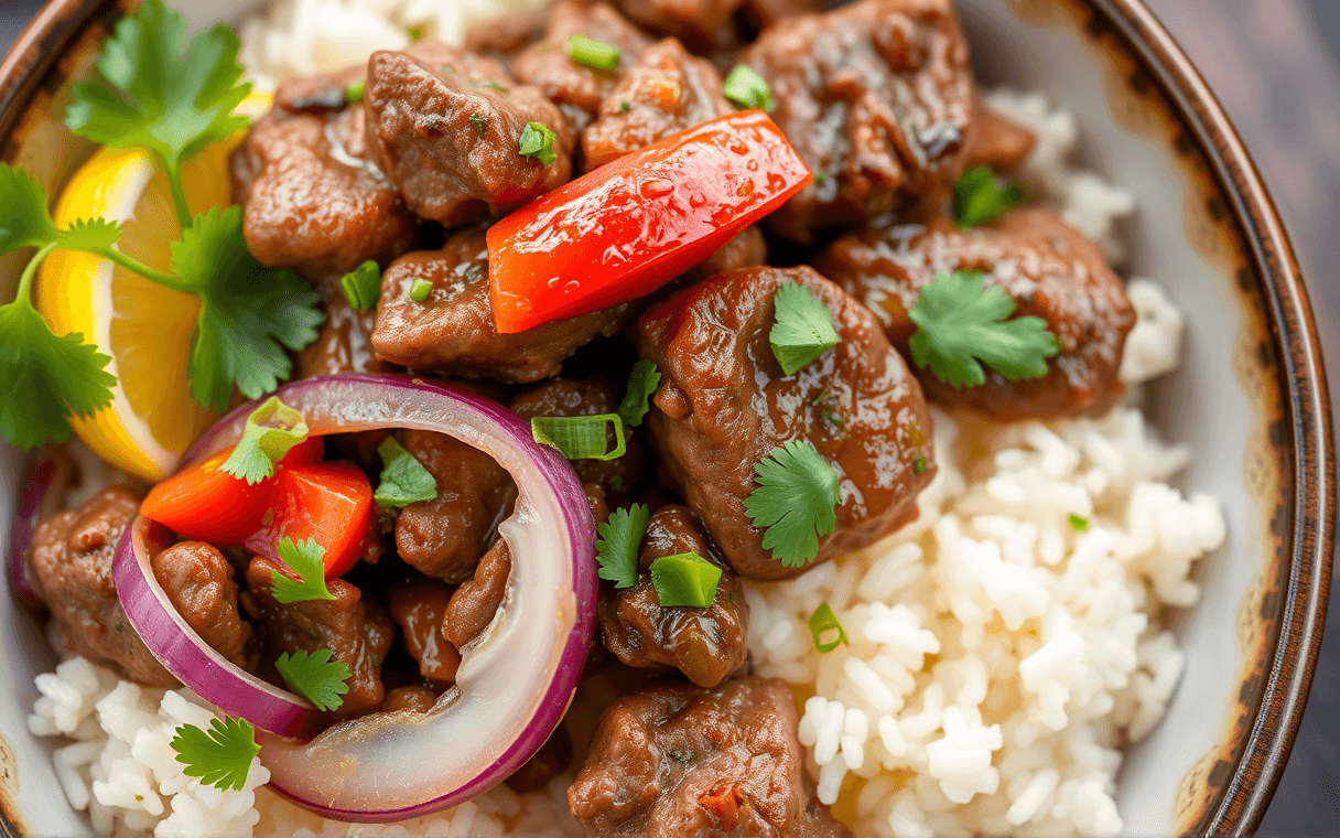 Lomo Saltado at El Golfo Restaurant